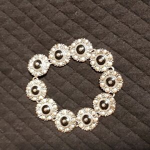 Women's Vintage Black & Silver Bracelet